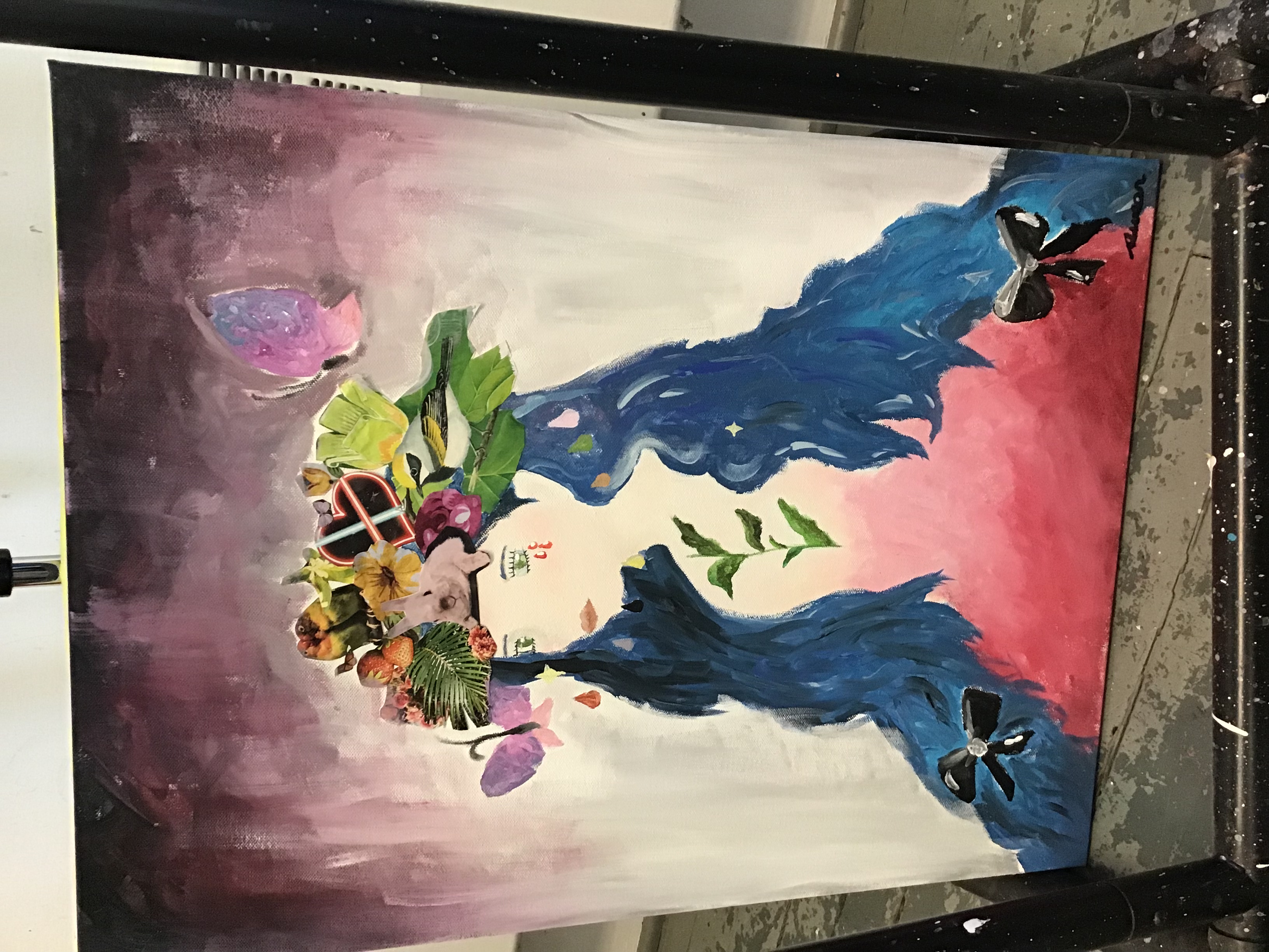 art1-girl with flowers on head